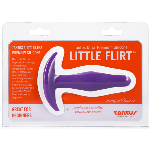 Tantus Silicone Little Flirt Butt Plug Purple Haze