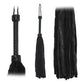 Flogger Black Fur Black Suede Tails 26in