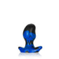 ERGO, buttplug - BLACK POLICE BLUE SWIRL - SMALL